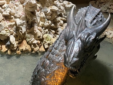 Grotto Dragon and Effects in grounds of 5 star hotel in Somerset by Back Stage Technologies Europe