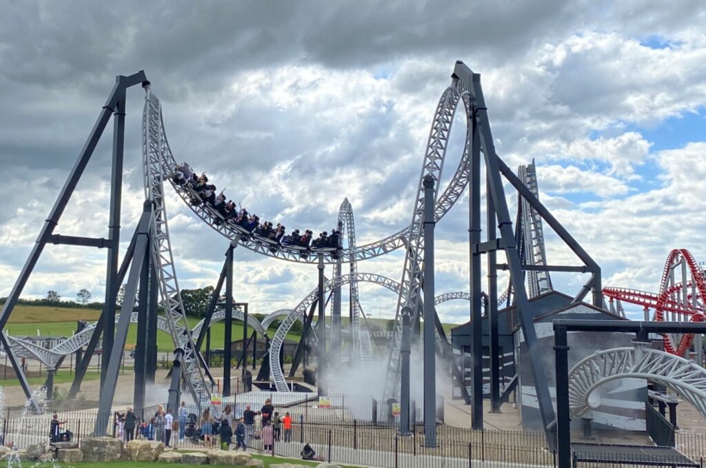 Flamingo Land SIK roller coaster with effects by Back Stage Technologies Europe